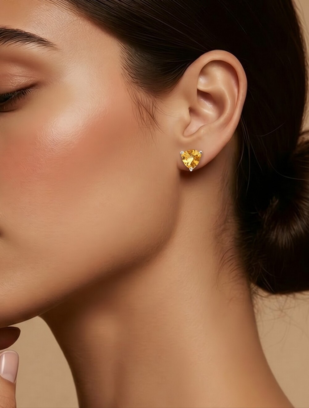 Avon Trillion Cut Earrings